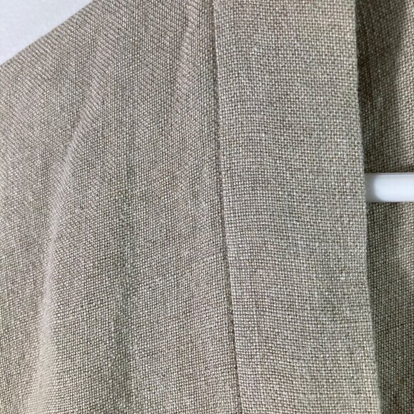 Womens Eskandar Open Linen Jacket Heavy Weight Lagenlook Tan Esk 0 US 6/8 - Picture 5 of 11